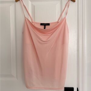 BCBGMaxAzria Light Pink Cowl Neck Camisole (M)